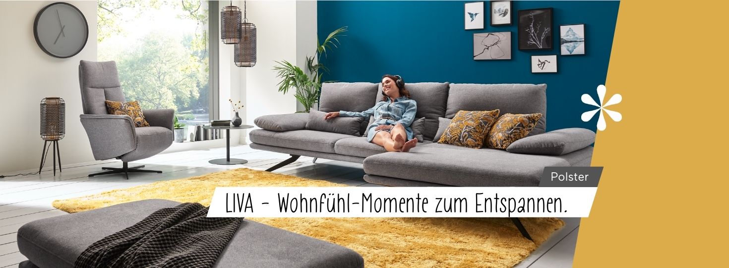 LIVA Polstermöbel - Sofas, Sessel, Garnituren, Schlafsofas