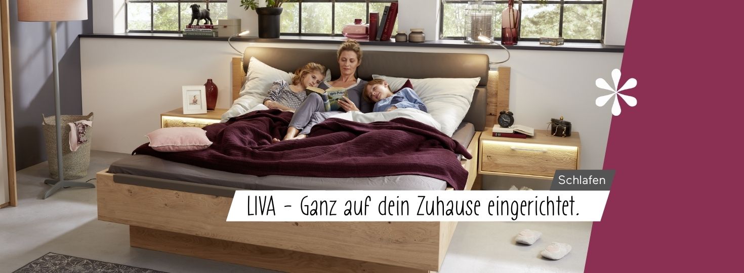 LIVA Schlafzimmermöbel - Betten, Kleiderschränke & Beimöbel